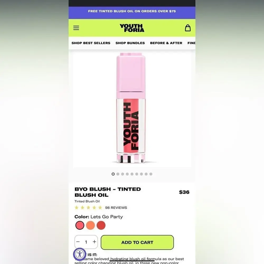 Youth Foria Bundle - BYO Blush Set $226 MSRP NIP